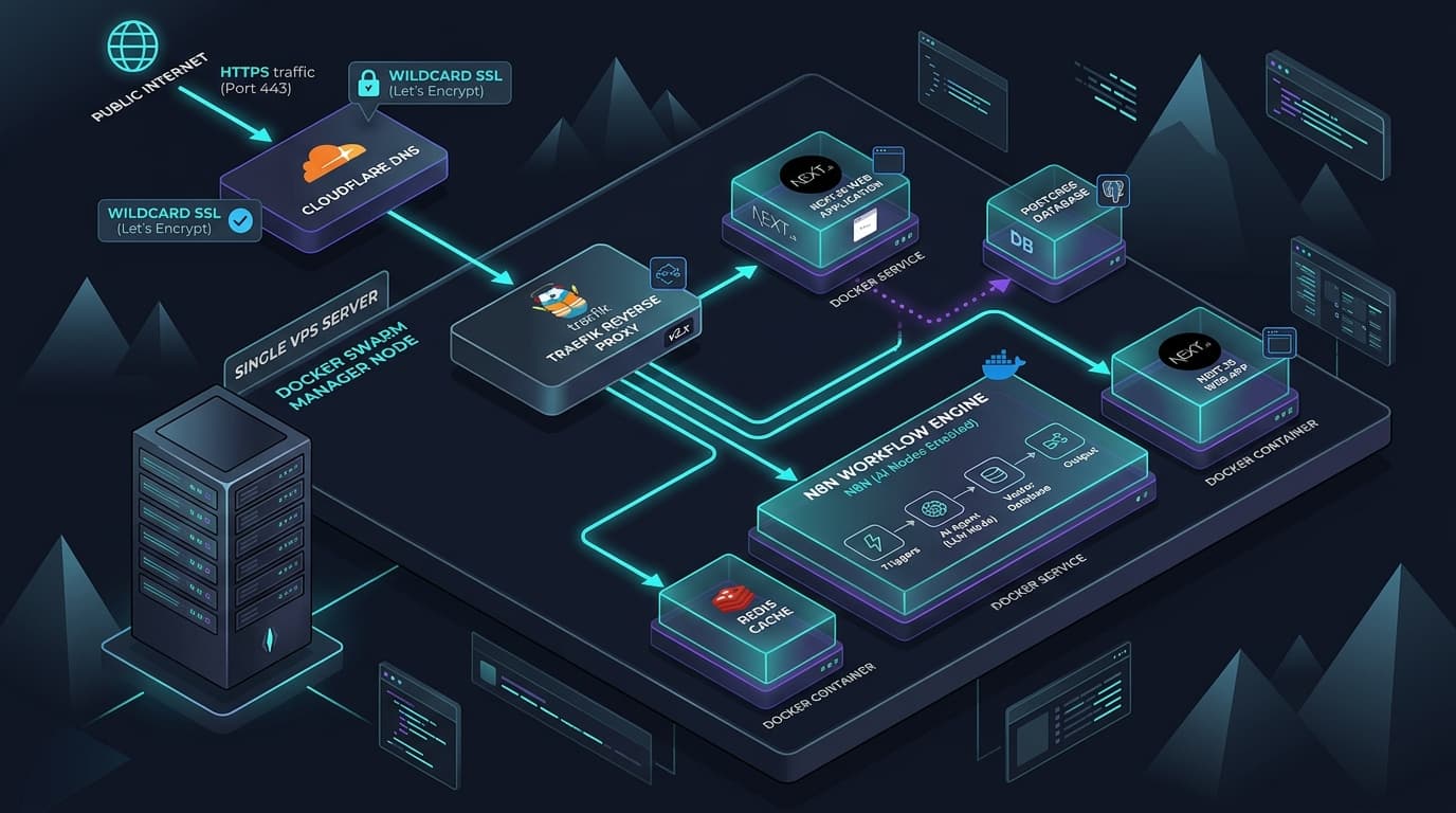 Cómo Gestionar Decenas de Proyectos en un Solo VPS sin Volverte Loco (Docker Swarm + Traefik)